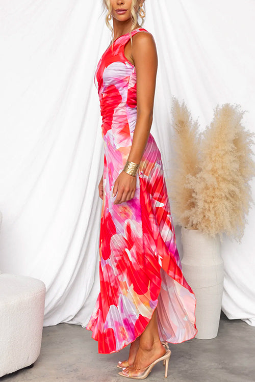 Ellis & Johnson™ | Pleated One-Shoulder Dress