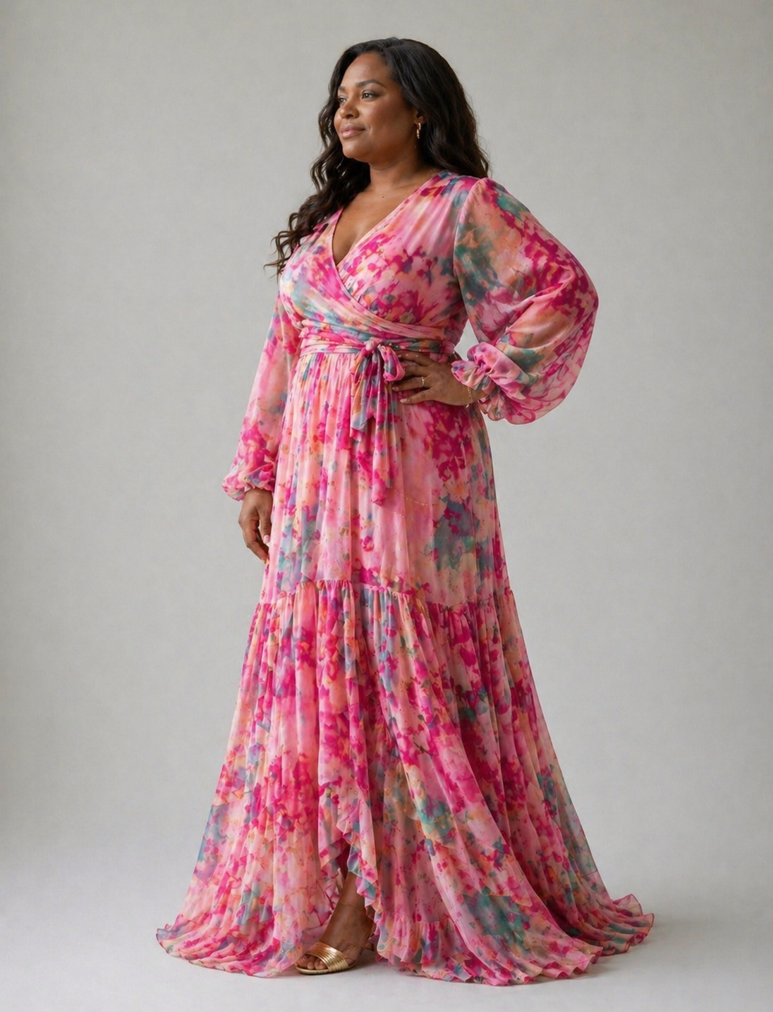 Ellis & Johnson™ | Wrap Dress with Floral Print