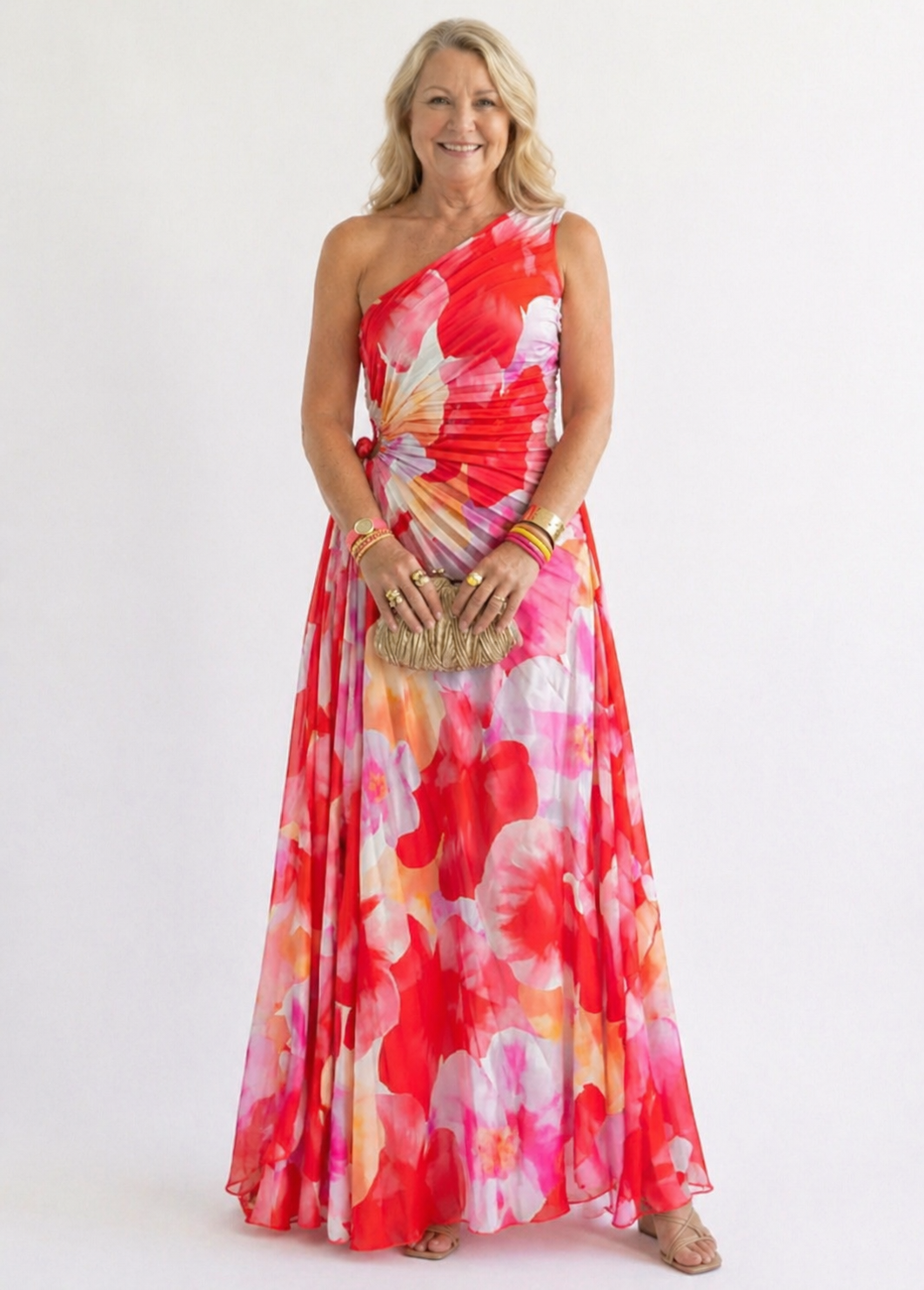 Ellis & Johnson™ | Vibrant Tropical Evening Dress