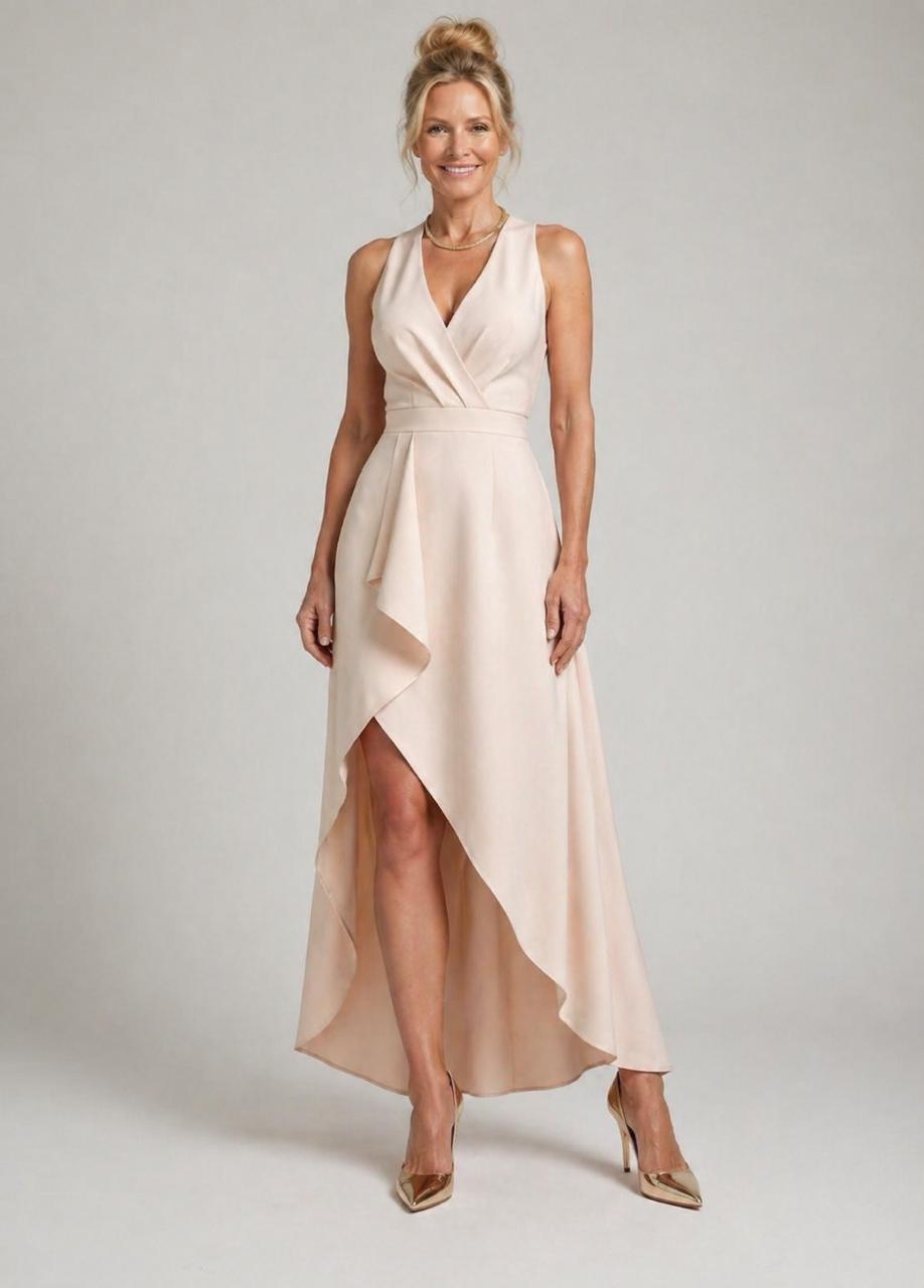 Ellis & Johnson™ |Midi Wrap Dress with V-Neck