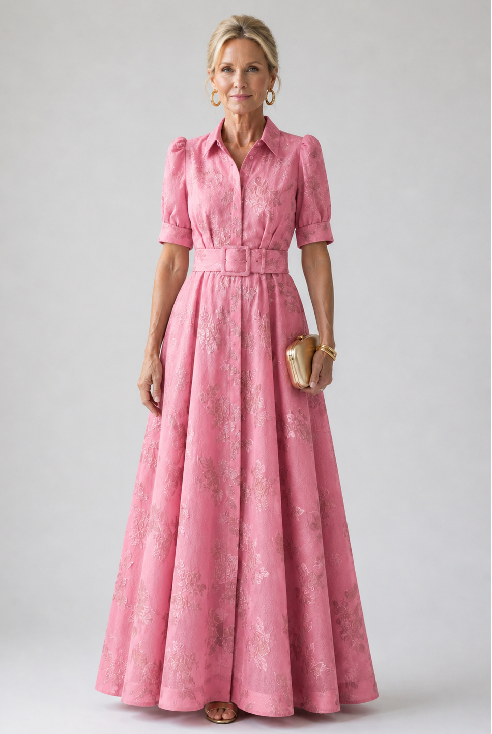 Ellis & Johnson™ | Belted Floral Maxi Dress