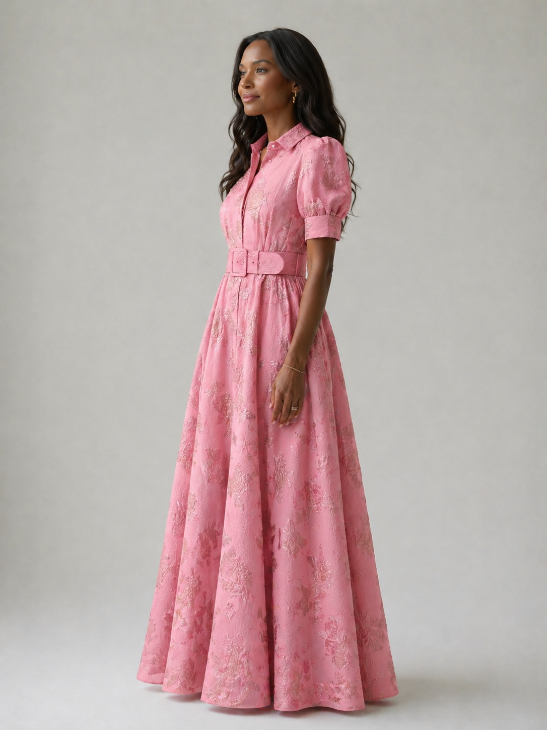 Ellis & Johnson™ | Belted Floral Maxi Dress