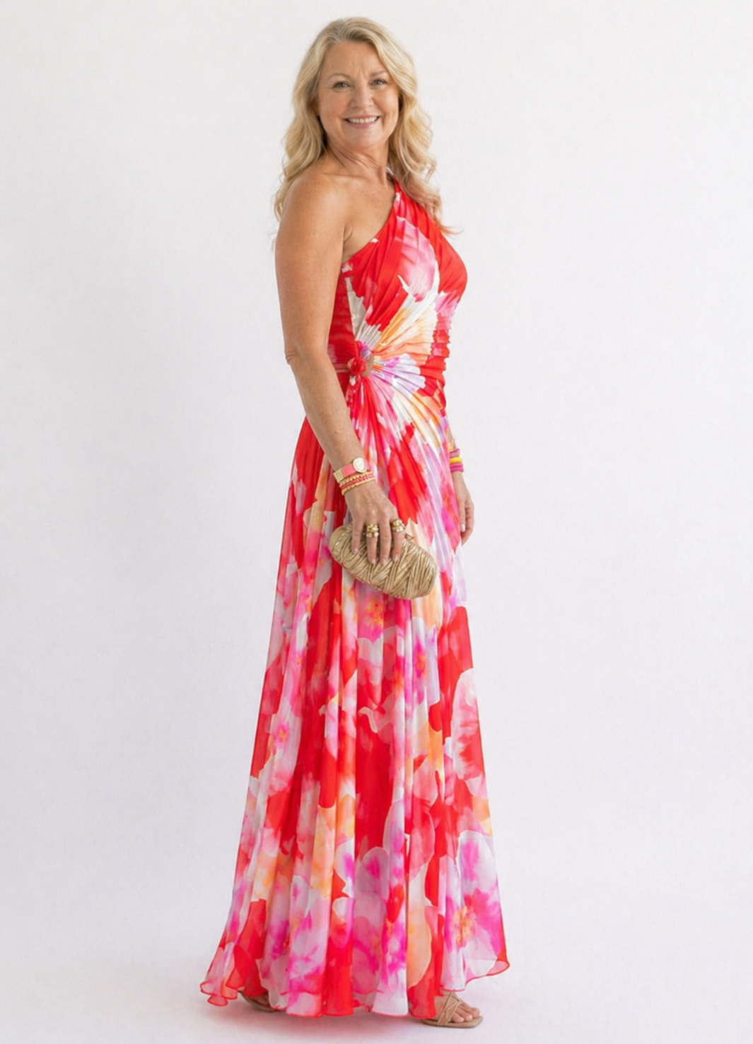 Ellis & Johnson™ | Pleated One-Shoulder Dress