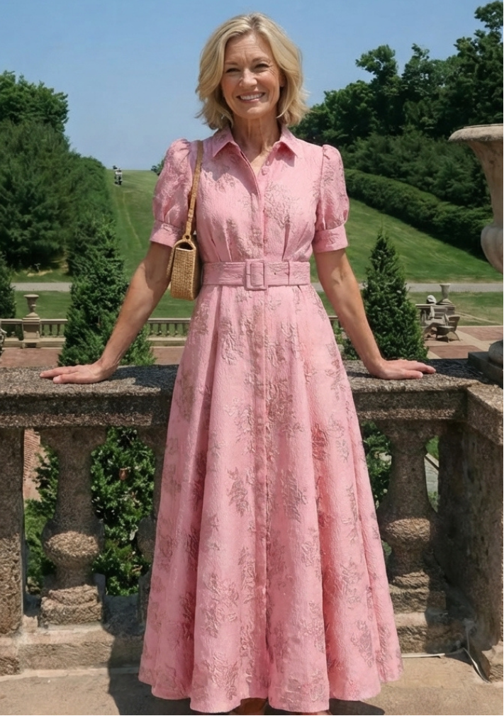 Ellis & Johnson™ | Belted Floral Maxi Dress