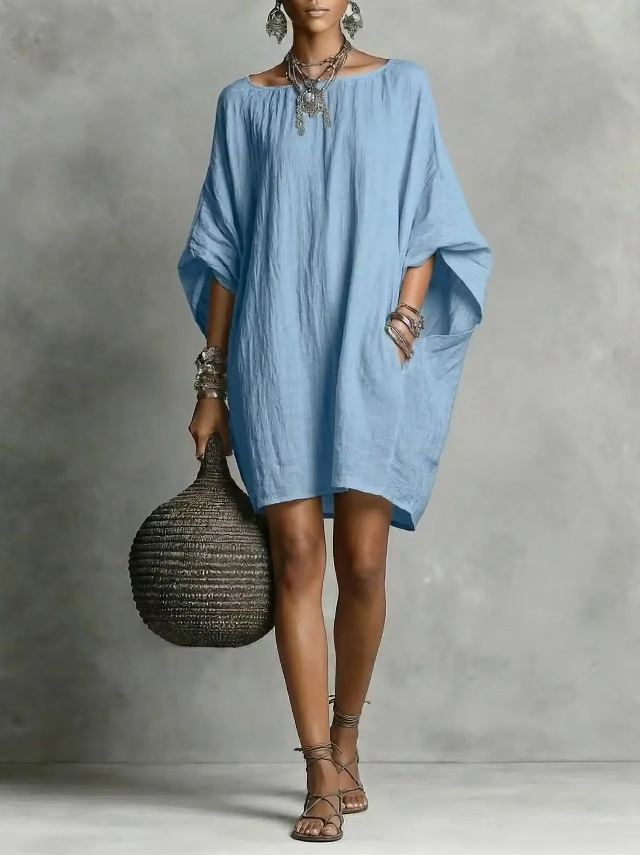 Celeste | Elegant Off-Shoulder Long Sleeve Dress