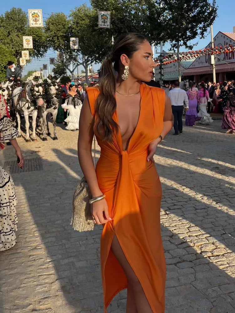 Ellis & Johnson™ | Elegant Pleated Dress