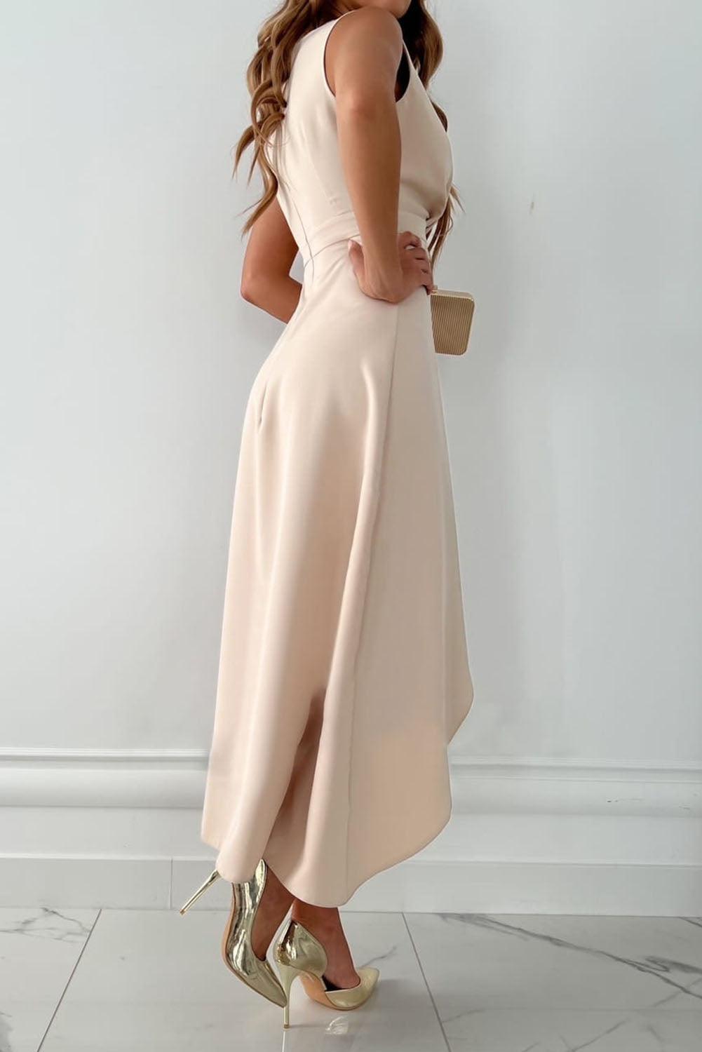 Ellis & Johnson™ |Midi Wrap Dress with V-Neck
