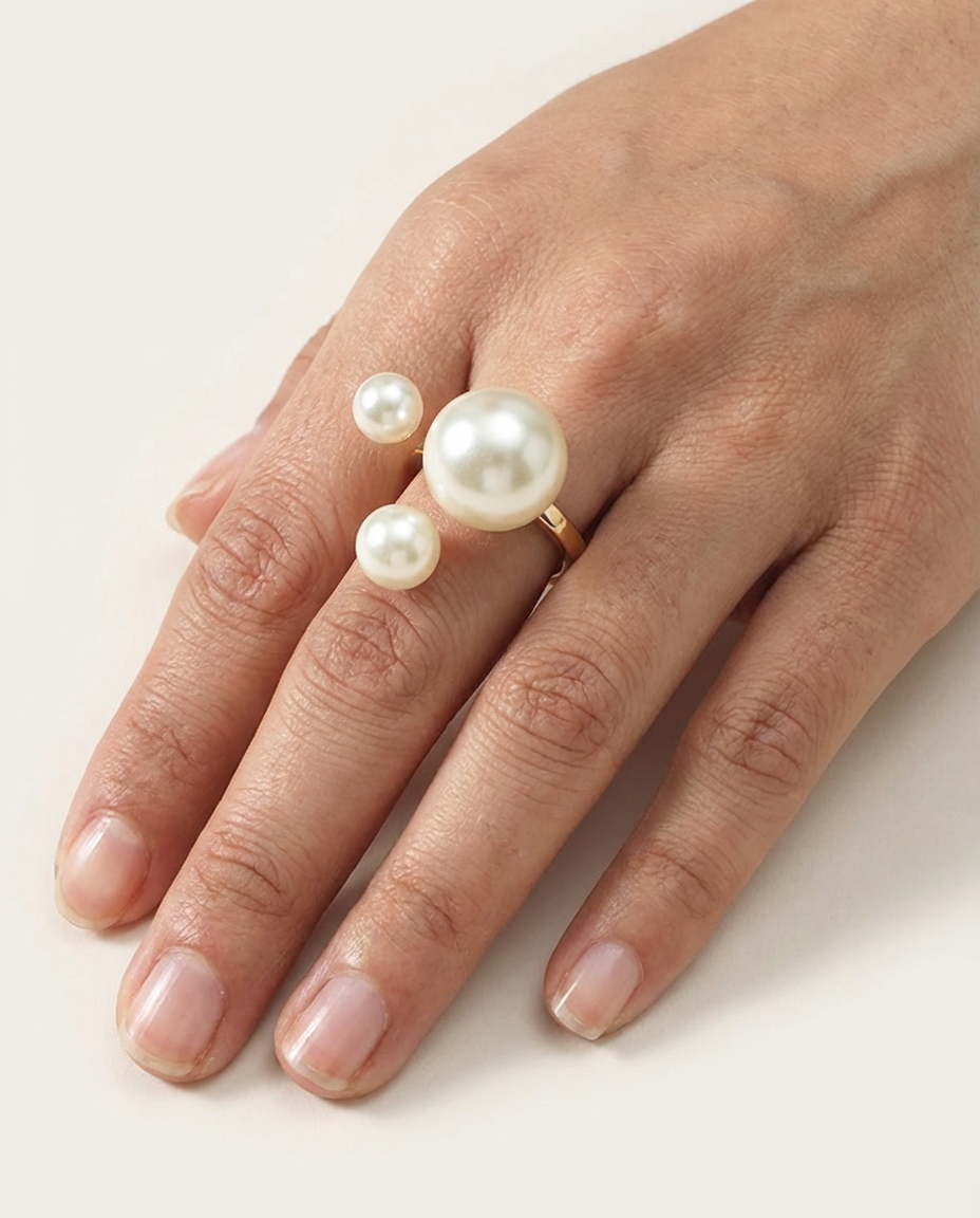 Pearl Halo Ring