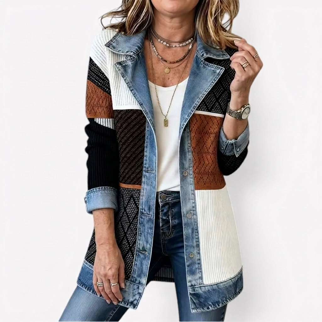 Margaret | Layered Knit Jacket