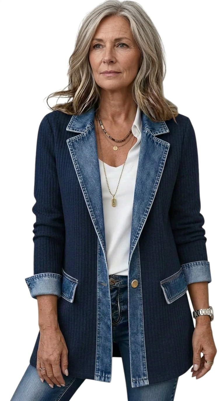 Margaret | Layered Knit Jacket