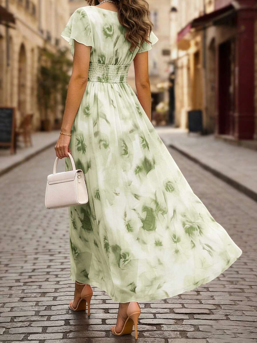 Emery Floral V-Neck Dress