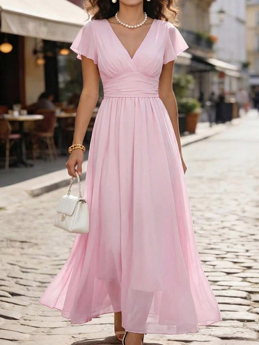Emery Floral V-Neck Dress
