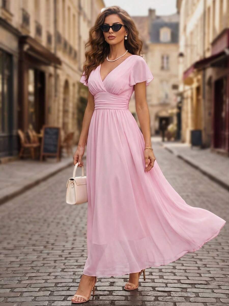 Emery Floral V-Neck Dress