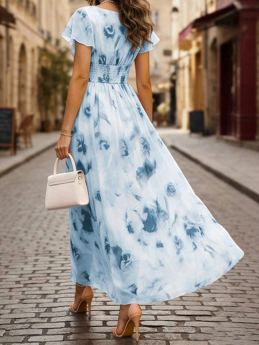 Emery Floral V-Neck Dress