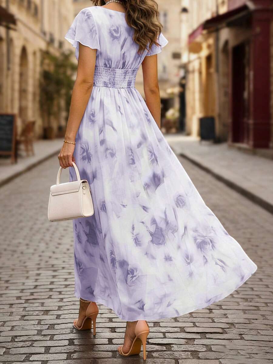 Emery Floral V-Neck Dress