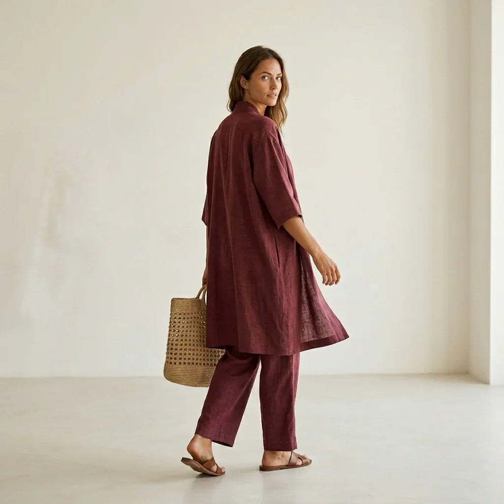 Sadie - Elegant Linen Three-Piece Set