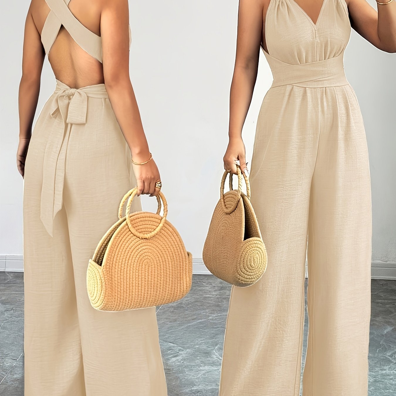 Emily | Elegant Linen and Cotton Jumpsuit