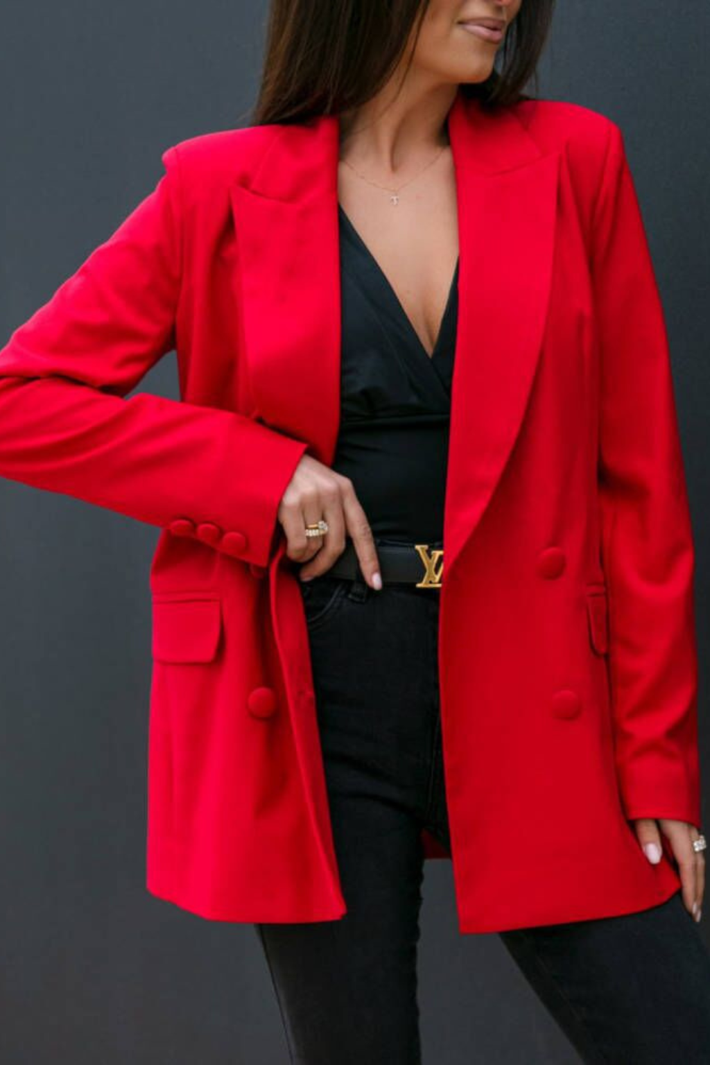 Refined Double-Breasted Long Sleeve Blazer – Polished Business & Casual Wear