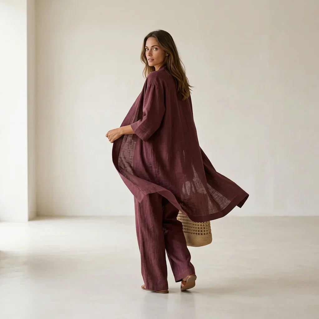Sadie - Elegant Linen Three-Piece Set