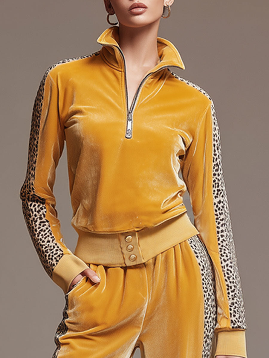 Hope – Luxe Leopard Velvet Lounge Set