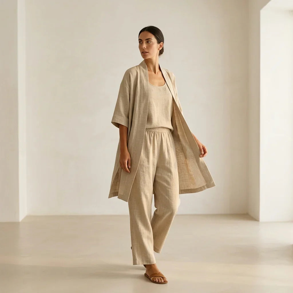 Sadie - Elegant Linen Three-Piece Set