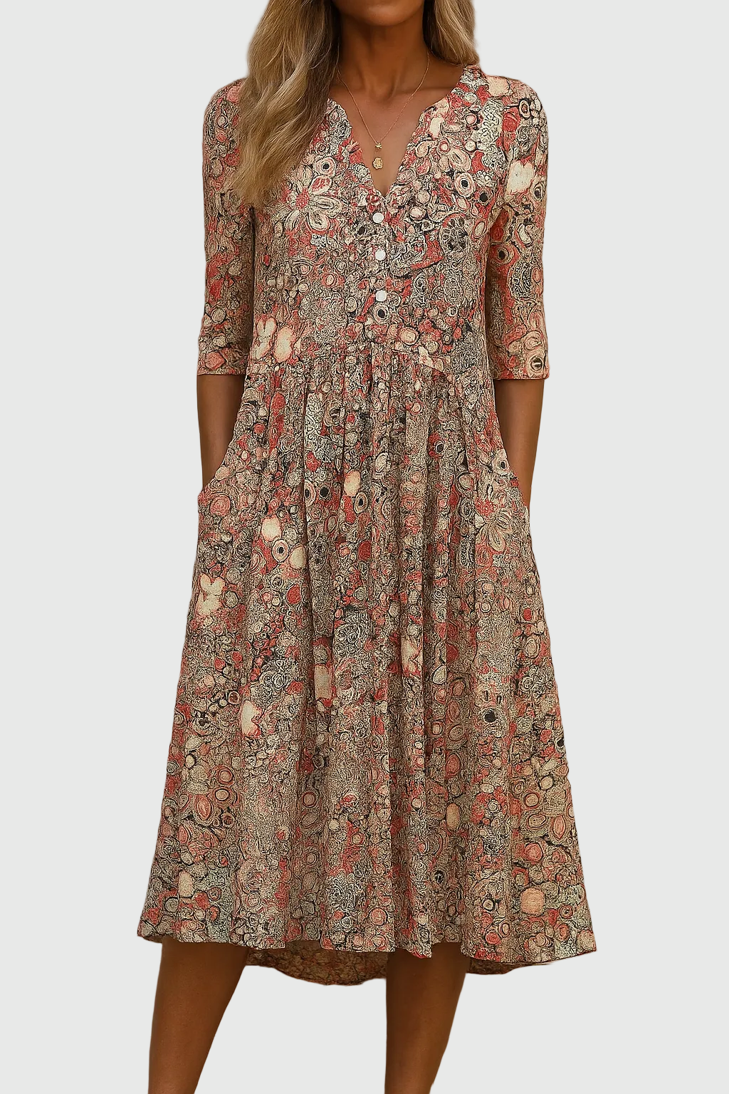 Rosa | Elegant Midi Dress