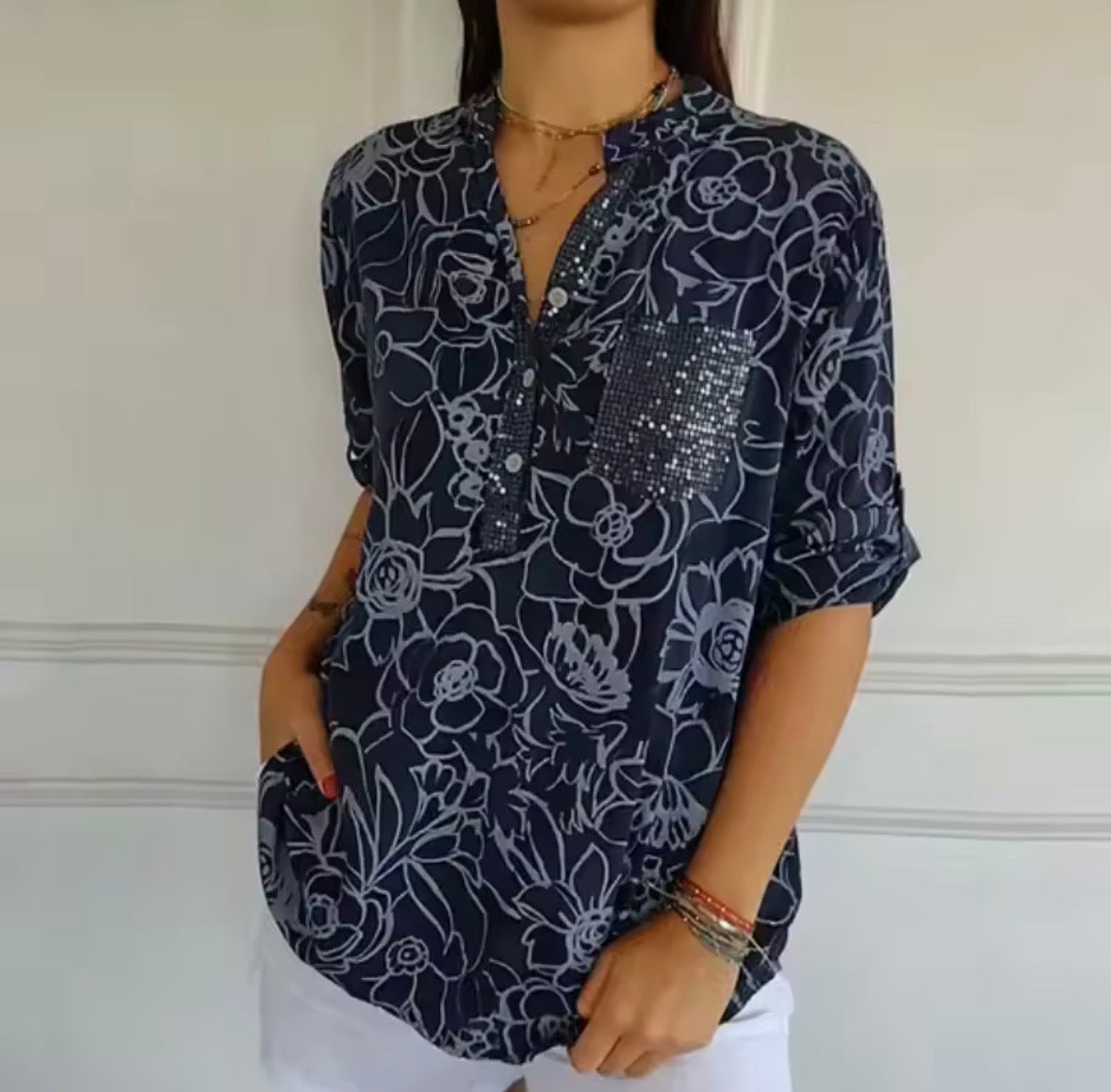 Camila | Elegant Blouse with Pocket