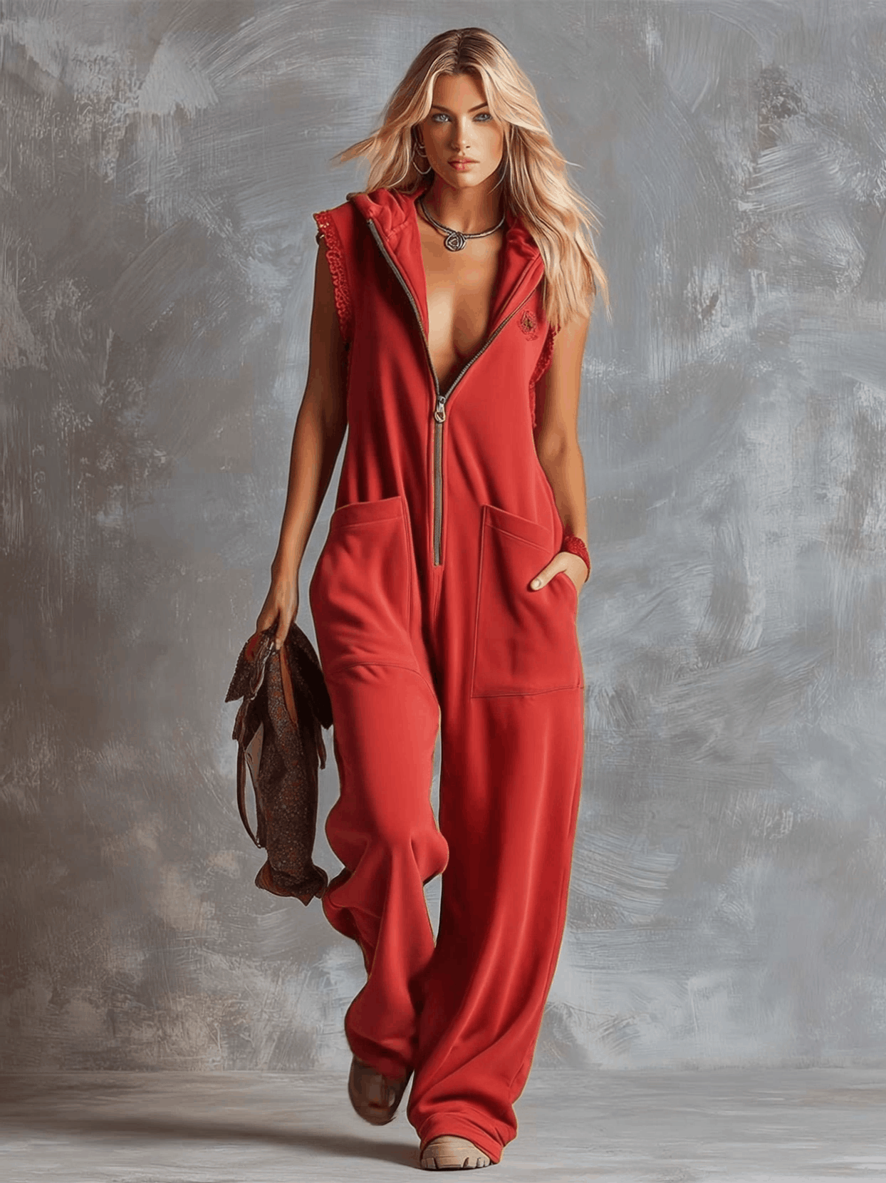 Danuta – retro sporty jumpsuit