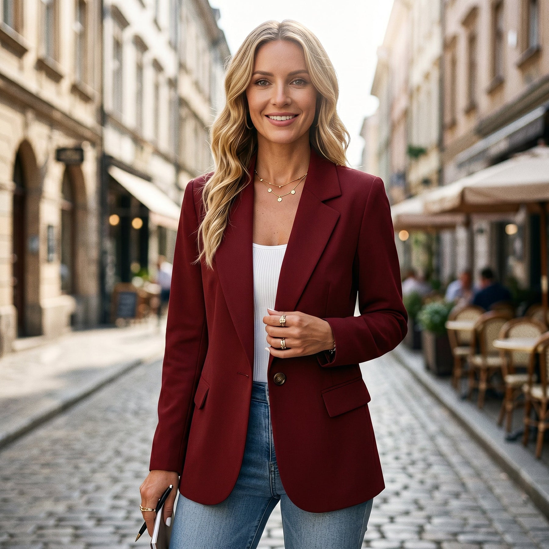 Olivia - Elegant Tailored Blazer for Women