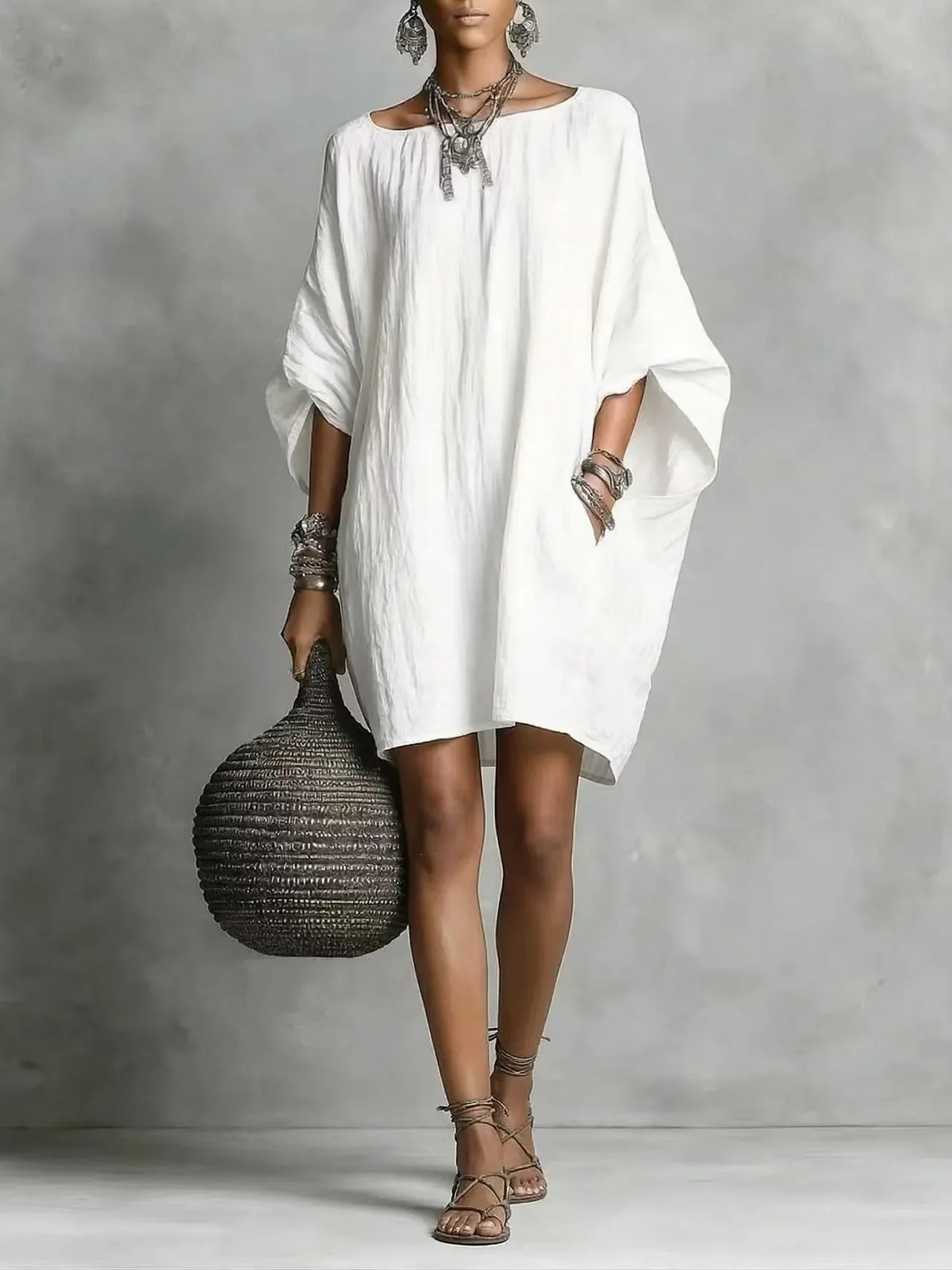 Celeste | Elegant Off-Shoulder Long Sleeve Dress