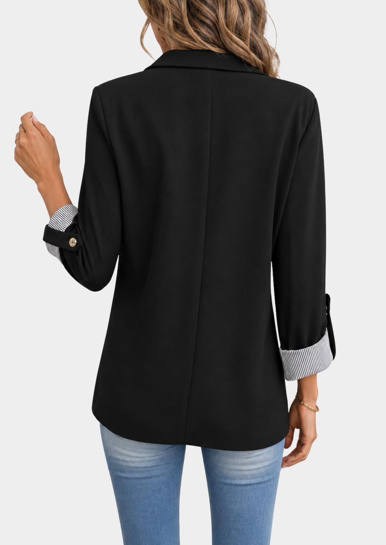 Women’s Slim Fit Blazer with Rolled Sleeves
