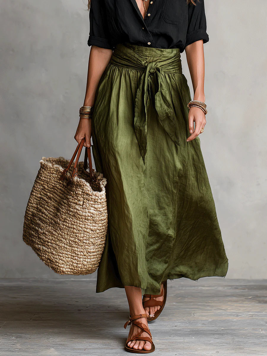SAGE | Two-Piece Set: Top and Midi Skirt