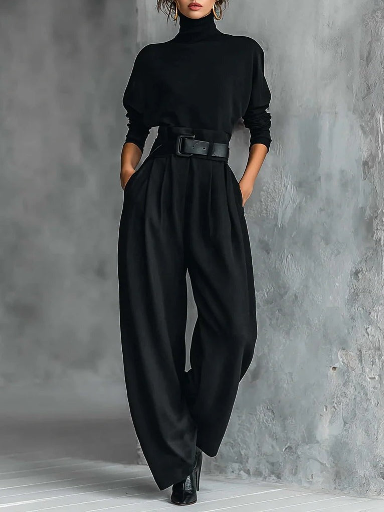 Nolya | Turtleneck Sweater & Straight Pants