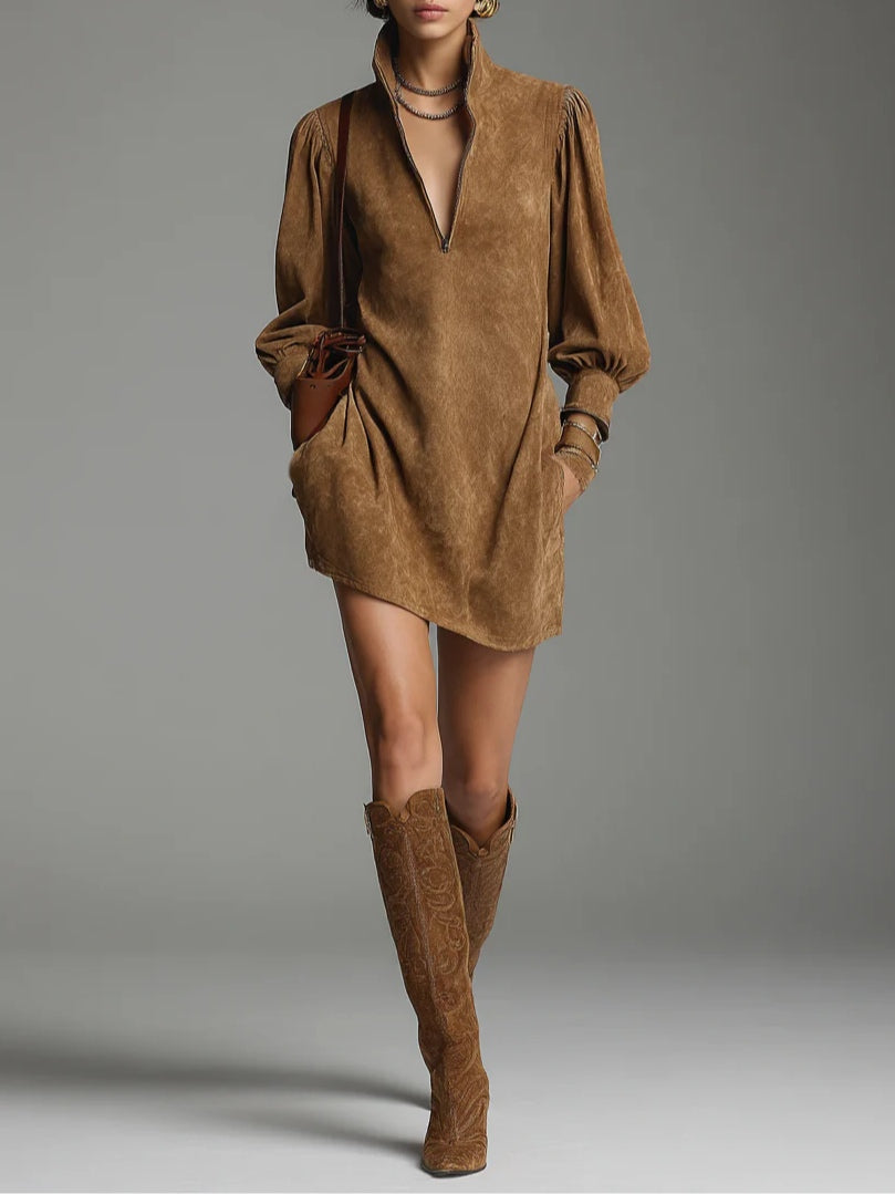 Jasmine | Turtleneck Mini Dress