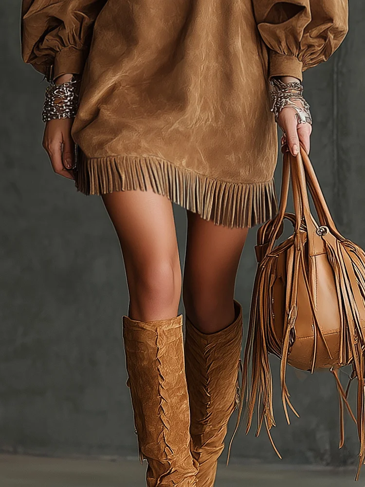 Hayley | Vintage Sleeve Mini Dress