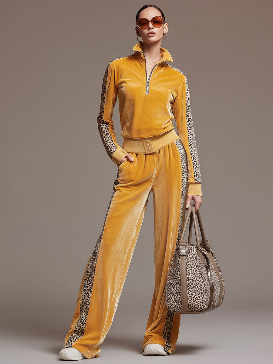 Hope – Luxe Leopard Velvet Lounge Set