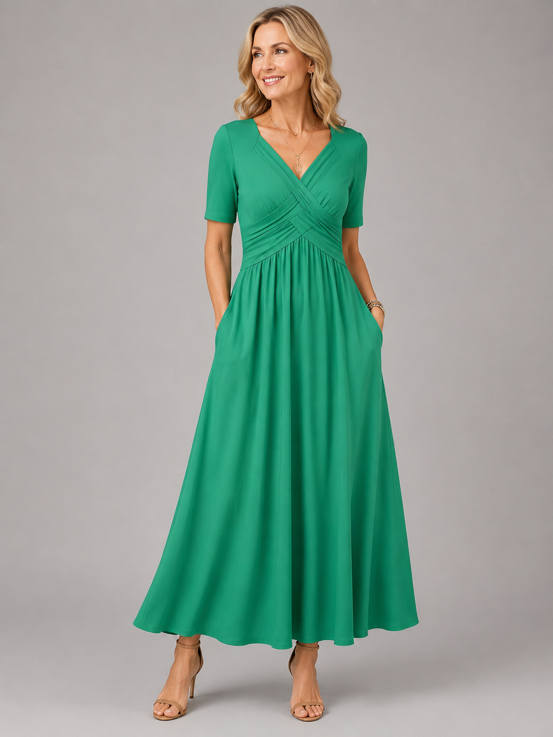 Angeli™ | Elegant Midi Dress