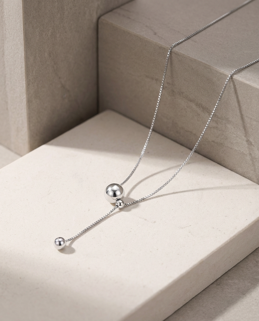 Sphere Line Necklace