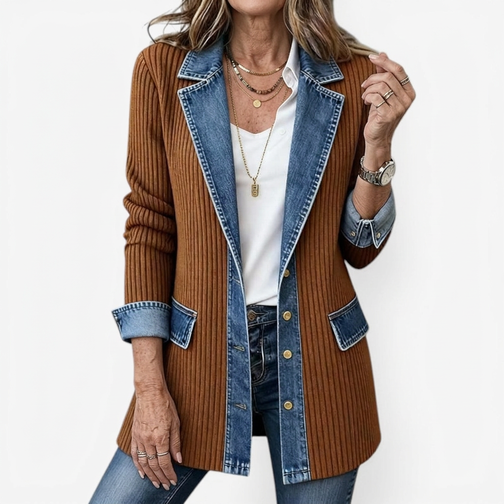 Margaret | Layered Knit Jacket