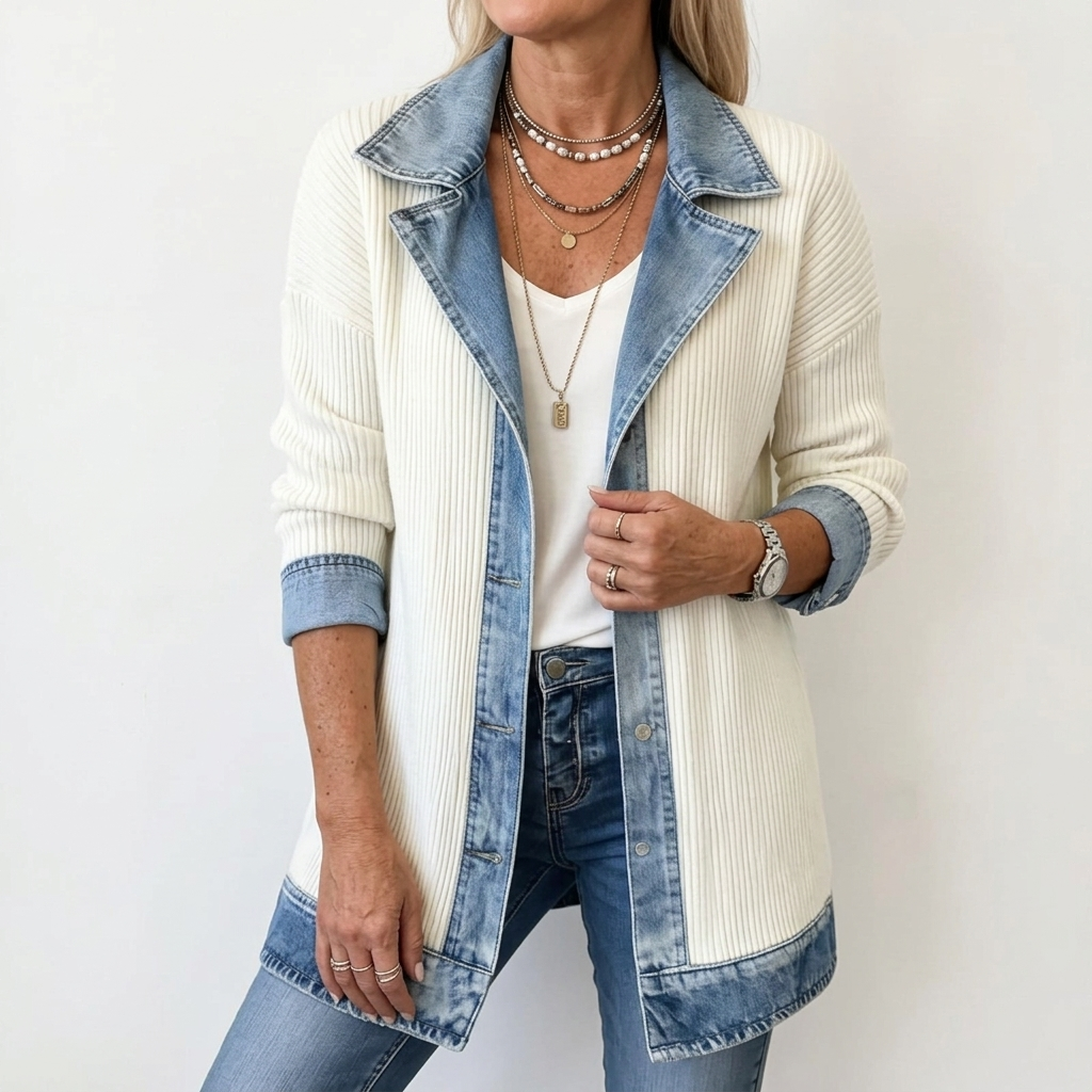 Margaret | Layered Knit Jacket