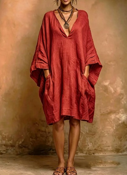 Fiorella – Relaxed Elegance Linen and Cotton Dress