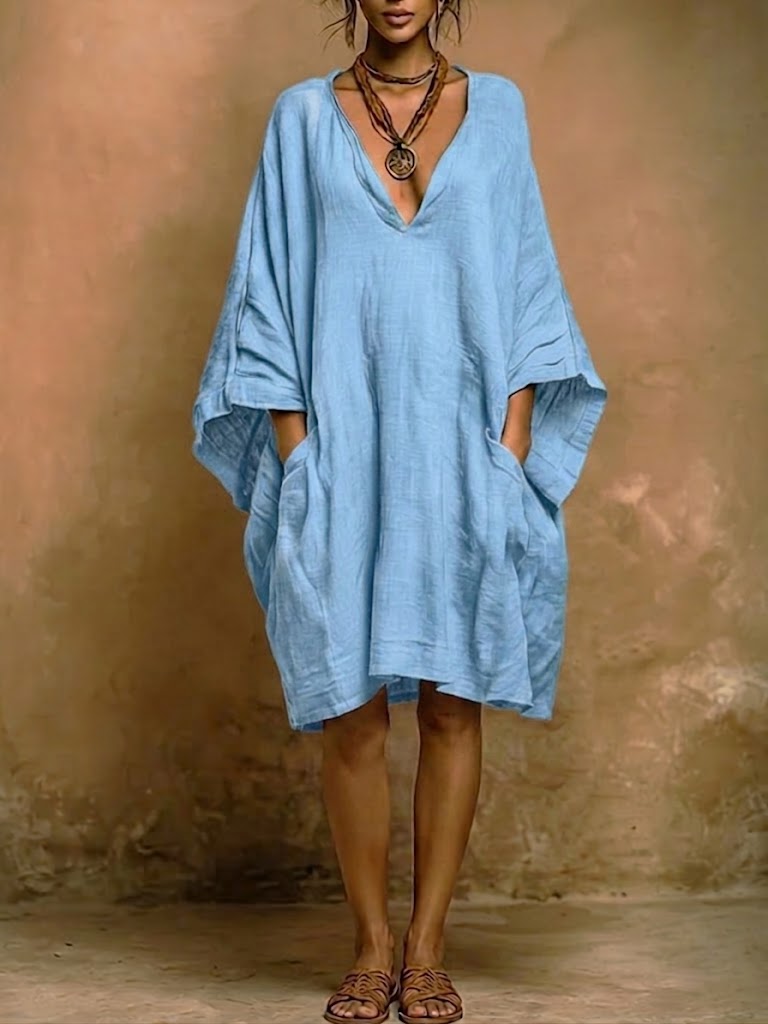 Fiorella – Relaxed Elegance Linen and Cotton Dress