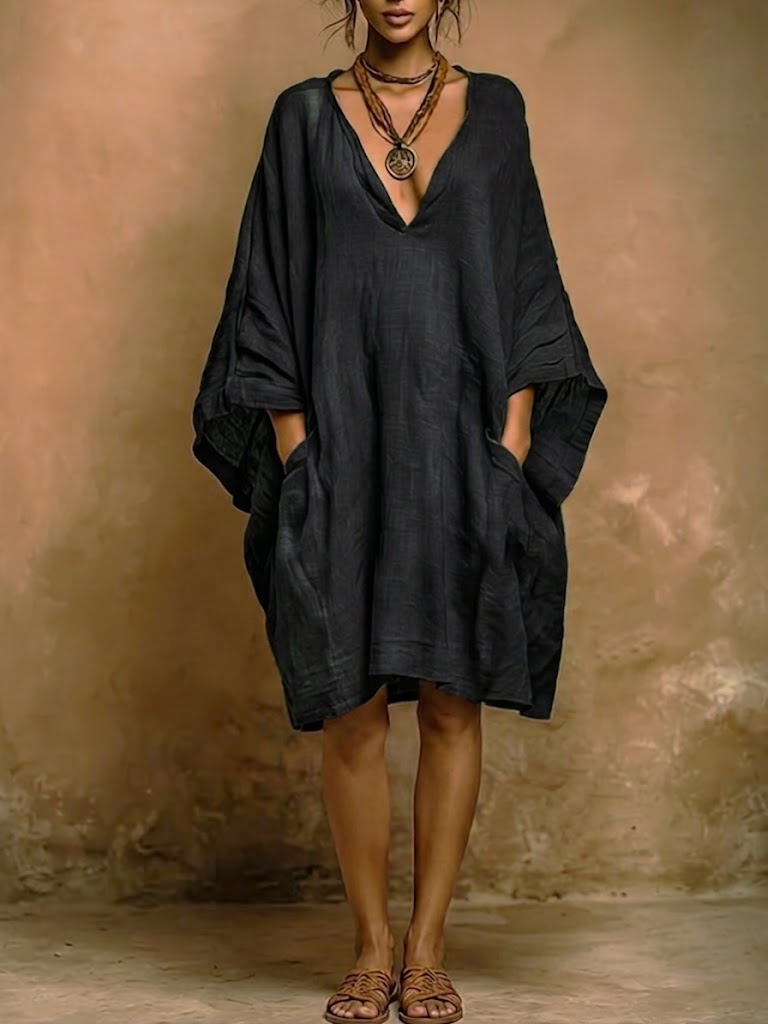 Fiorella – Relaxed Elegance Linen and Cotton Dress