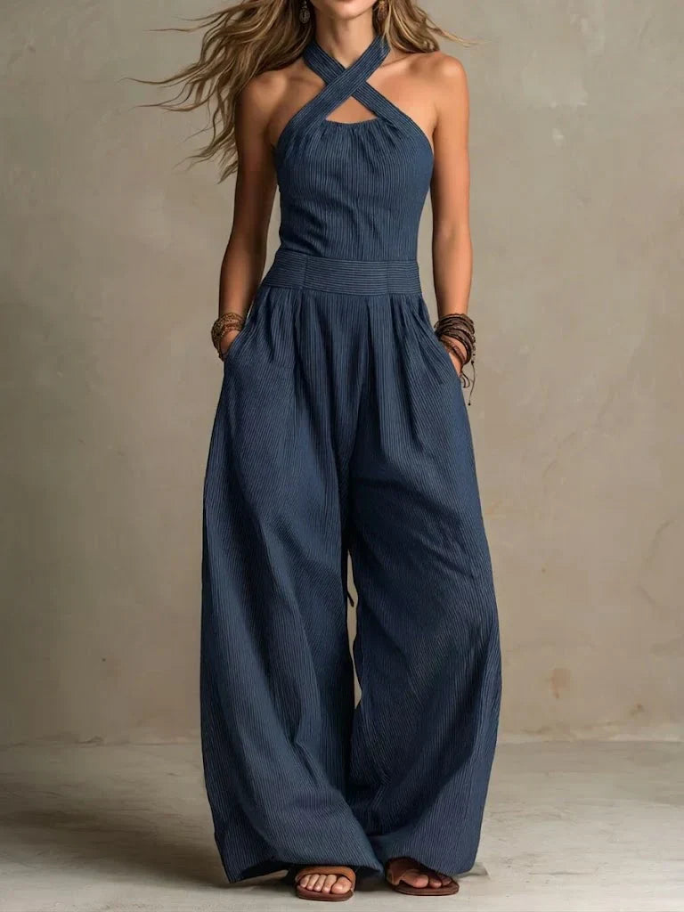 Bianca – Elegant Linen and Cotton Jumpsuit
